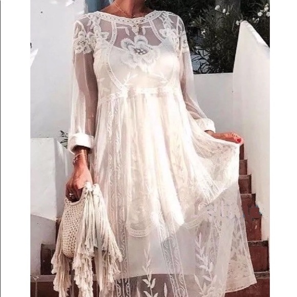 zara lace white dress